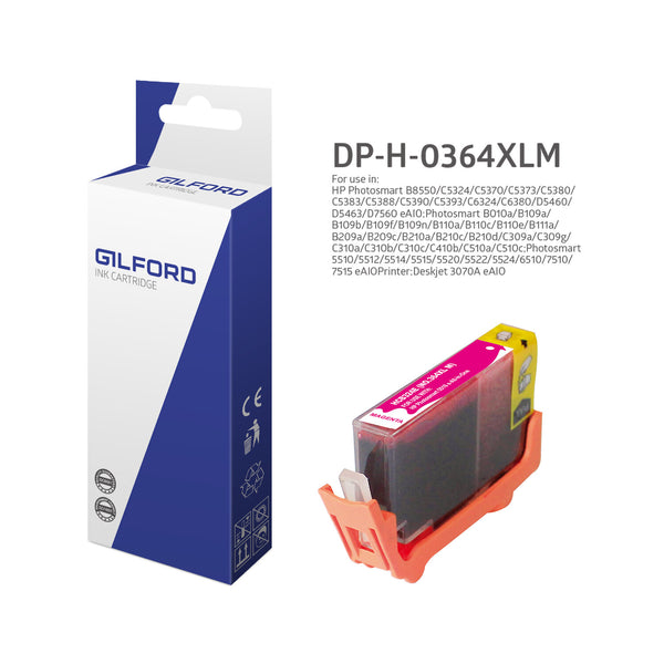 Gilford DP-H-0364XLM blækpatron 1 stk Kompatibel Magenta