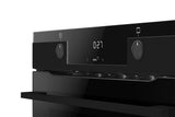 Amica TED37739ArBA+V STEAM PIZZA Stor Sort, Rustfrit stål Sensor, Dreje