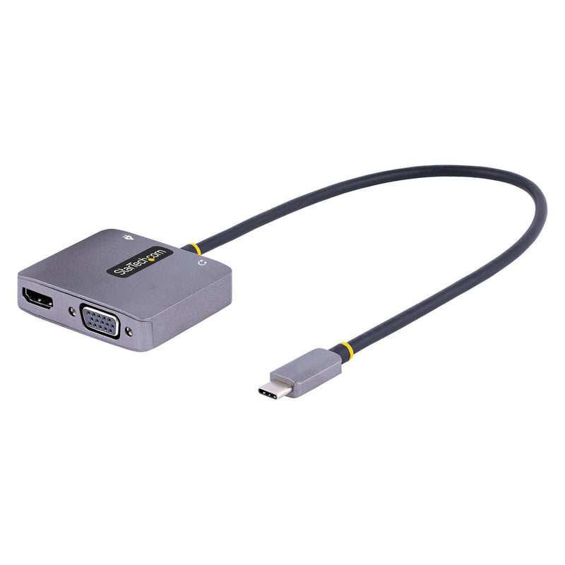 StarTech.com 122-USBC-HDMI-4K-VGA USB grafisk adapter 3840 x 2160 pixel Grå