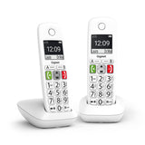 Gigaset E290 Duo Analog/DECT-telefon Nummervisning Hvid