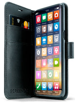 Screenor SMART mobiltelefon etui 17 cm (6.7") Tegnebogsetui Sort