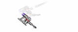 Dyson V8 Advanced 2-i-1 stangstøvsuger Batteri Dry Poseløs Nikkel, Sølv