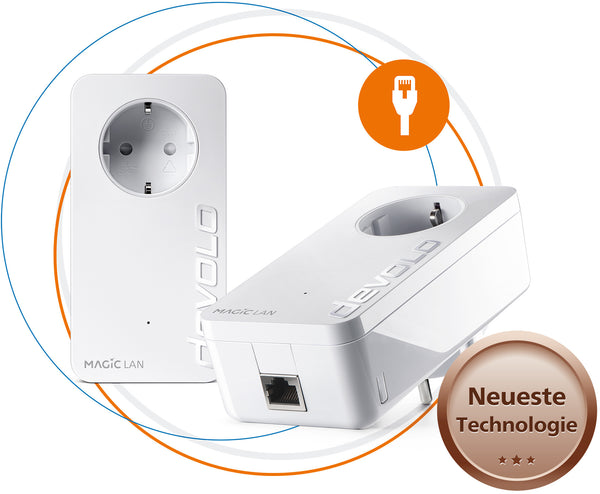 Devolo Magic 1 Lan Starter Kit 1-1-2 1200 Mbit/s Ethernet LAN Hvid 2 stk