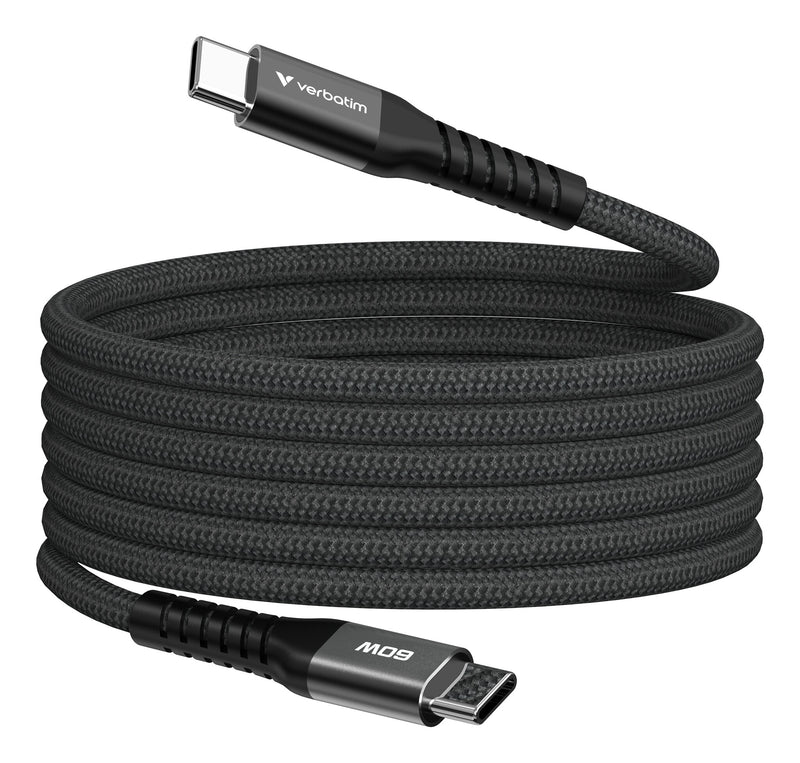 Verbatim 31859 USB-kabel USB 2.0 1,2 m USB C 0,48 Gbit/sek. 60 W Sort