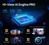 Hisense 55U7Q PRO 139,7 cm (55") 4K Ultra HD Smart TV Wi-Fi Sort 500 cd/m²