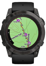 Garmin fēnix 7X Pro 3,56 cm (1.4") MIP 51 mm Digital 280 x 280 pixel Berøringsskærm Sort Wi-Fi GPS (satellit)