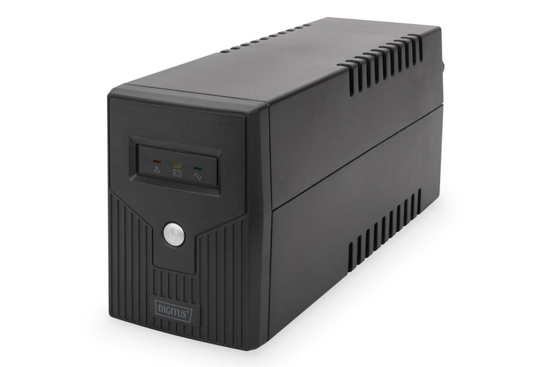Digitus DN-170063 UPS-enhed Interaktivt indgangsstik 0,6 kVA 360 W 2 AC stikkontakt(er)