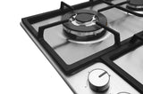 Amica PGD6101APR kogeplade Rustfrit stål Indbygget 59 cm Gaskomfur 4 zone(s)