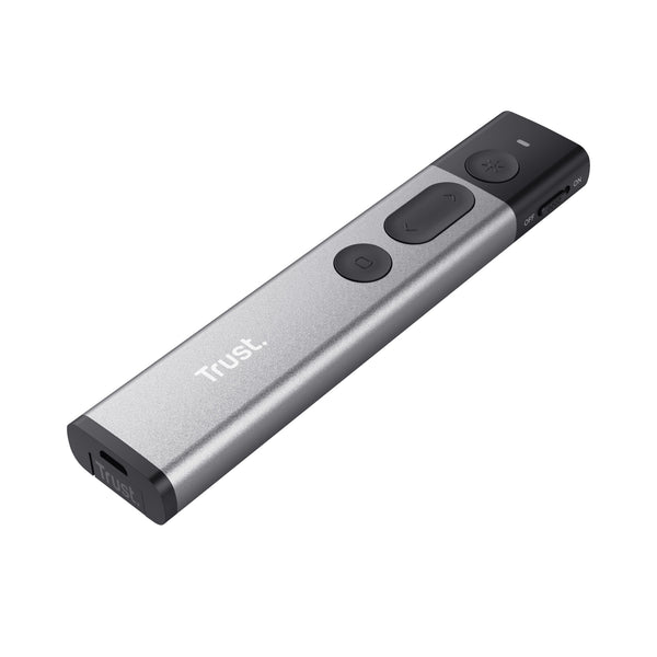 Trust Kazun trådløs præsentationsenhed RF Aluminium, Sort