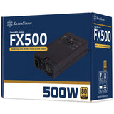 Silverstone FX500 enhed til strømforsyning 500 W 20+4 pin ATX Flex ATX Sort