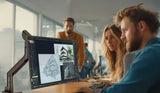 iiyama DS6001C-B1 skærmbeslag og -stativer 124,5 cm (49") Skrivebord Sort