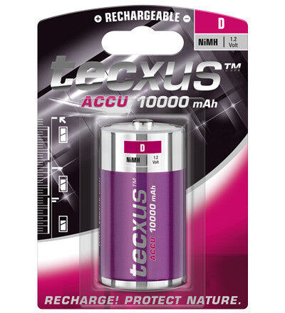Tecxus D 10Ah NiMH 1-BL Genopladeligt batteri Nikkel-Metalhydrid (NiMH)