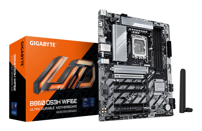 GIGABYTE B860 DS3H WIFI6E bundkort Intel B860 LGA 1851 (Socket V1) ATX