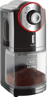 Melitta Molino 100 W Sort, Rød, Rustfrit stål