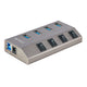 StarTech.com 5G4AIBS-USB-HUB-EU interface hub USB 3.2 Gen 1 (3.1 Gen 1) Type-B 5000 Mbit/s Grå