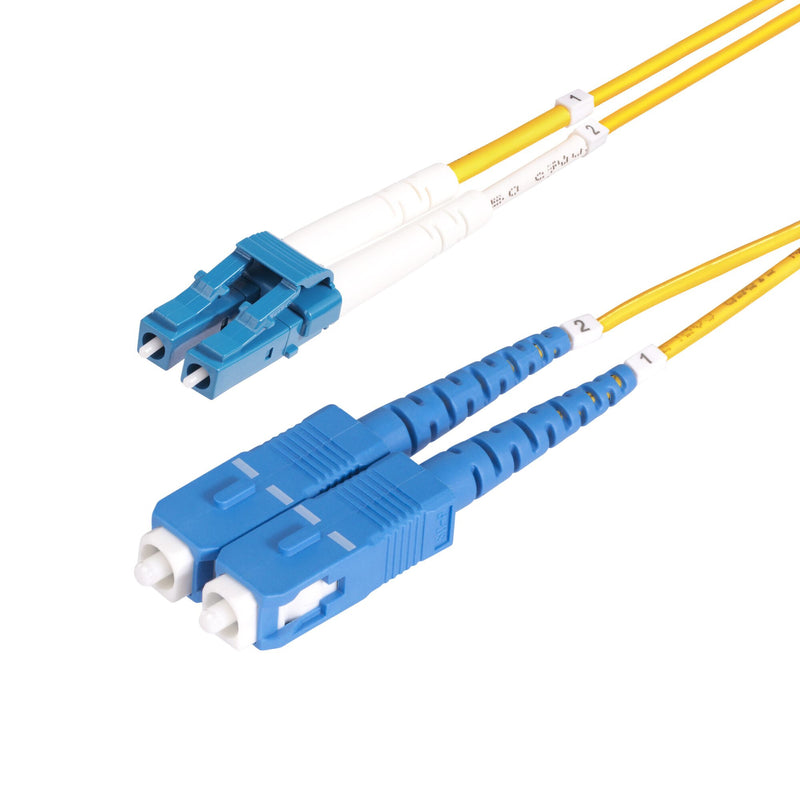 StarTech.com SMLCSC-OS2-5M InfiniBand og fiberoptisk kabel LC SC Gul
