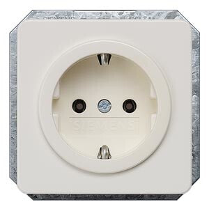 Siemens 5UB1403 stikkontakt Type F Hvid
