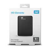 Western Digital Elements Portable ekstern harddisk 1 TB 2.5" Micro-USB B 3.2 Gen 1 (3.1 Gen 1) Sort