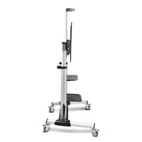 StarTech.com 1110C-MOBILE-TV-CART tv-beslag 2,54 m (100") Sort, Sølv