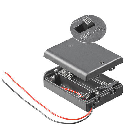 Goobay BH AA 3xAKGS Passiv holder Sort