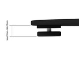 Multibrackets 2425 skærmbeslag til skiltning 160 cm (63") Sort