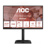 AOC 24E4U computerskærm 60,5 cm (23.8") 1920 x 1080 pixel Fuld HD LED Sort