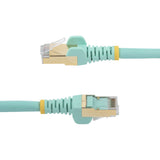 StarTech.com 6ASPAT50CMAQ netværkskabel Turkis 0,5 m Cat6a U/FTP (STP)