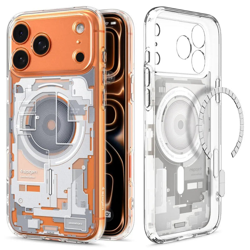 Spigen Ultra Hybrid (MagFit) Zero One mobiltelefon etui 16 cm (6.3") Cover Transparent, Hvid