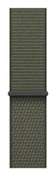 Apple MFF74ZM/A Smart bærbart (wearable) tilbehør Band Grøn Nylon, Genanvendt polyester, Elastan