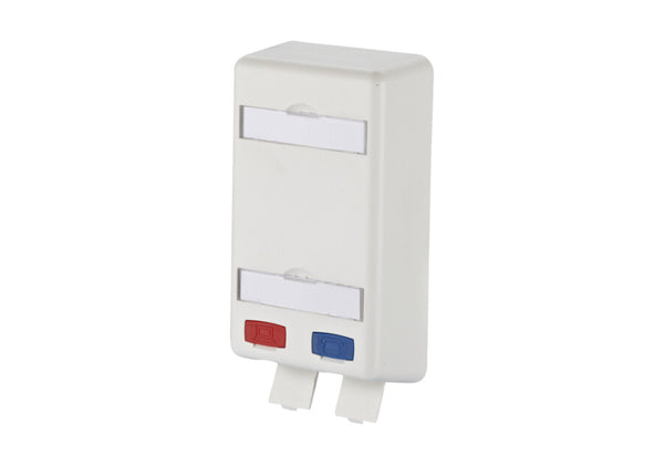 METZ CONNECT 1309150102-E stikkontakt 2 x RJ-45 Blå, Grå, Rød