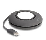 DeLOCK 83019 Smart bærbart (wearable) tilbehør Opladerstativ Grå, Hvid Silikone