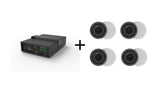 Vivolink AUDIOPACK4 højttaler Sort Ledningsført 110 W