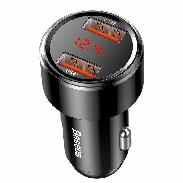 Baseus CCMLC20A-01 oplader til mobil enhed Smartphone Sort USB Hurtig opladning Automatisk