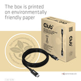 CLUB3D CAC-1578 USB-kabel USB4 Gen 3x2 2 m USB C 40 Gbit/sek. 240 W Sort