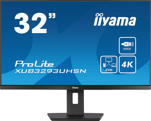iiyama ProLite XUB3293UHSN-B5 computerskærm 80 cm (31.5") 3840 x 2160 pixel 4K Ultra HD LCD Sort