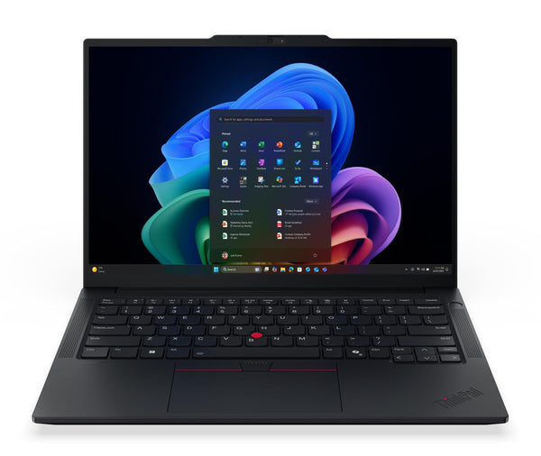 Lenovo ThinkPad E14 Gen 8 (Intel) Copilot+ PC Intel Core Ultra 7 355 Laptop 35,6 cm (14") WUXGA 32 GB DDR5-SDRAM 512 GB SSD Wi-Fi 7 (802.11be) Windows 11 Pro Tysk Sort