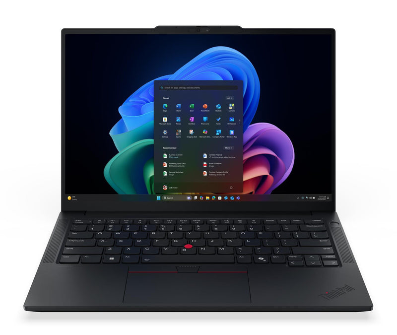 Lenovo ThinkPad E14 Gen 8 (Intel) Copilot+ PC Intel Core Ultra 7 355 Laptop 35,6 cm (14") 2.8K 32 GB DDR5-SDRAM 1 TB SSD Wi-Fi 7 (802.11be) Windows 11 Pro Tysk Sort