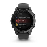 Garmin Fenix E 3,3 cm (1.3") AMOLED 47 mm Digital 416 x 416 pixel Berøringsskærm Sort Wi-Fi GPS (satellit)