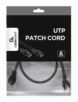 Gembird PP6U-0.25M/BK netværkskabel Sort 0,25 m Cat6 U/UTP (UTP)