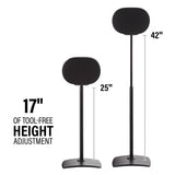 SANUS WSSE3A2-B2 - ADJUSTABLE SPEAKER STAND SONOS ERA 300 - PAIR - BLACK