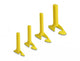DeLOCK 20839 kabelorganisator Gul 4 stk