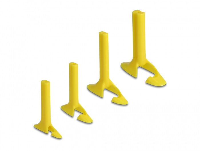 DeLOCK 20839 kabelorganisator Gul 4 stk