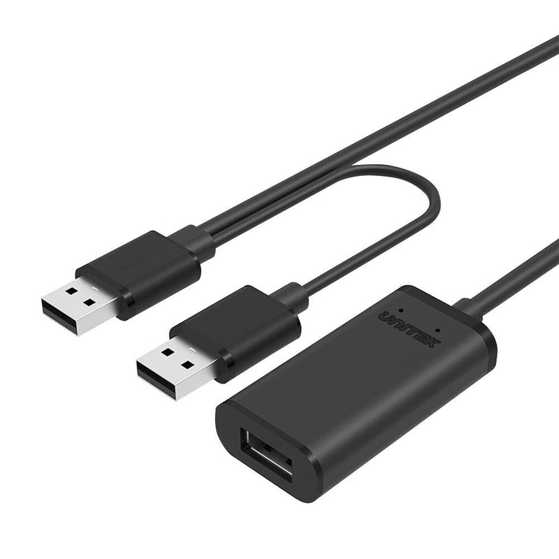 UNITEK Y-277 USB-kabel USB 2.0 5 m 2 x USB A USB A 0,48 Gbit/sek. Sort