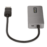 StarTech.com MST14DP123HD videokabel adapter 0,3 m DisplayPort 3 x HDMI Grå