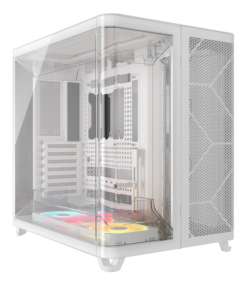 Corsair AIR 5400 LX-R RGB iCUE LINK Midi Tower Hvid