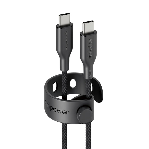PanzerGlass empower™ by ® Racing 240W USB-C to USB-C Kabel | USB 2.0 | 1.2M | Space Black