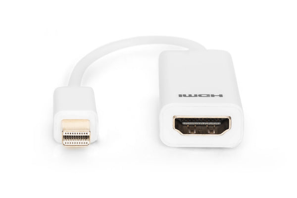 Digitus AK-340411-001-W videokabel adapter 0,15 m Mini DisplayPort HDMI Hvid