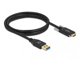 DeLOCK 84017 USB-kabel USB 3.2 Gen 2 (3.1 Gen 2) 1,5 m USB A USB C 10 Gbit/sek. Sort