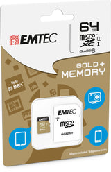 Emtec microSD Class10 Gold+ 64GB MicroSDXC Klasse 10