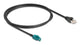DeLOCK 90697 koaxial kabel 1 m HSD Z RJ-45 Sort, Blå